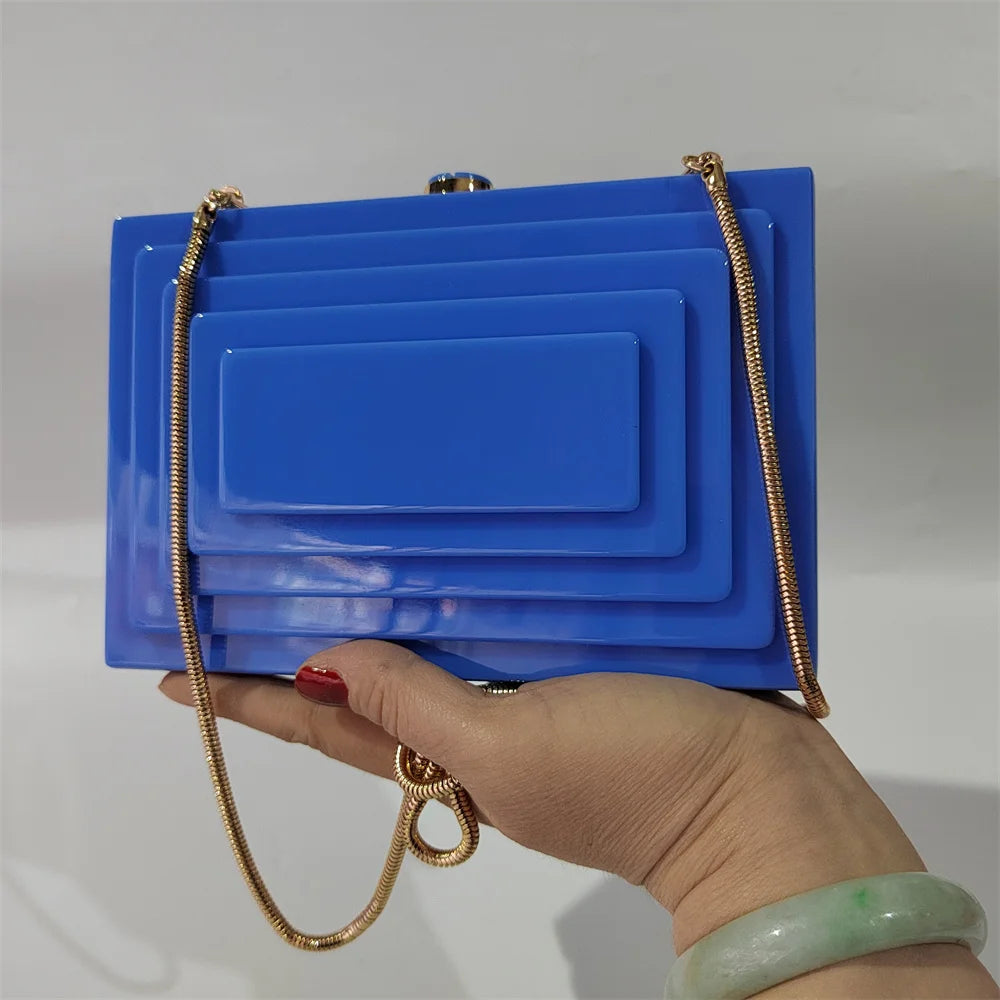 Bolsa de embreagem monocromática acrílica para mulheres, senhora, baile, chique, vestido, carteiras de casamento, sacos de noite, festa, baile, moda, luxo, verde, novo